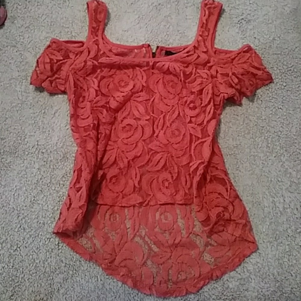Laced floral top